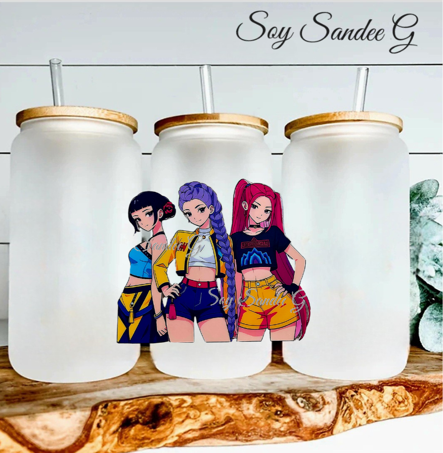 Huntrix - UVDTF Wrap for cups/hard surfaces sticker