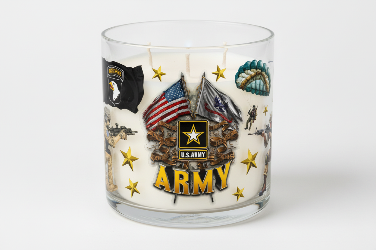 Army #1 - UVDTF Wrap for cups/hard surfaces sticker