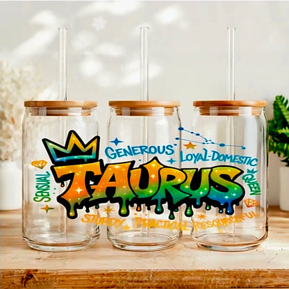 Graffiti Taurus - UVDTF Wrap for cups/hard surfaces sticker