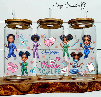 Pretty Nurse Life - UVDTF Wrap for cups/hard surfaces sticker