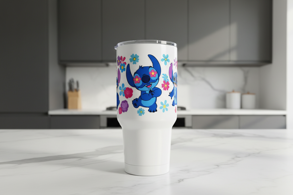 Ohana Flowers - UVDTF Wraps for cups/hard surfaces sticker