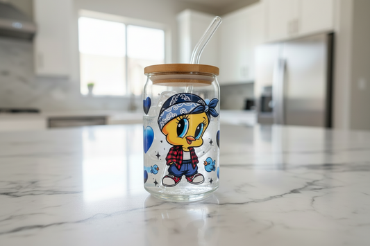 Chicano Tweety - UVDTF wrap for cups/hard surfaces sticker