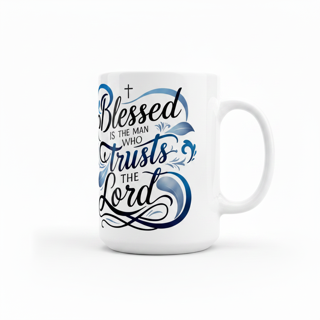 Blessed is the Man - UVDTF Wrap for cups/hard surfaces sticker