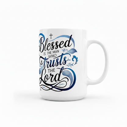 Blessed is the Man - UVDTF Wrap for cups/hard surfaces sticker