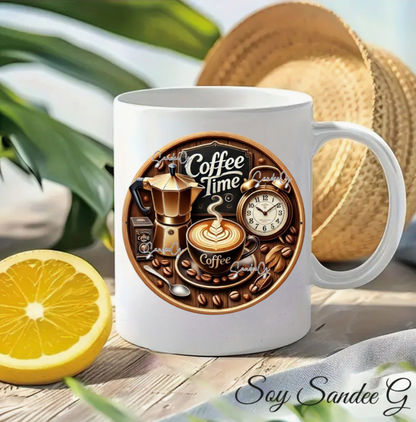 Coffee Time - UVDTF Decal for cups/hard surfaces sticker