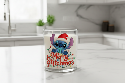 Embroidered Stitch Merry Christmas - UVDTF Decal for cups/hard surfaces sticker