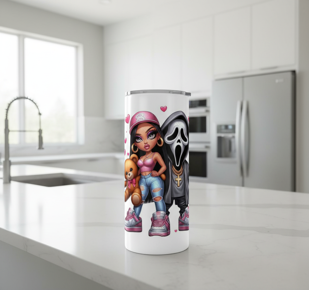 Calcomanía UVDTF de Scream &amp; Babe