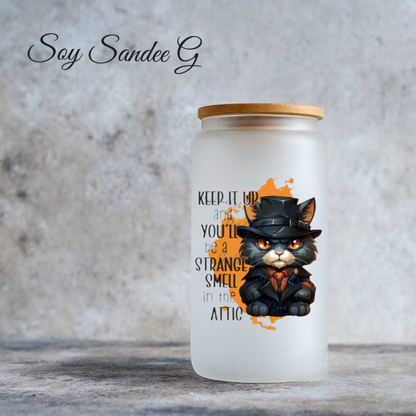 Calcomanía UVDTF Keep It Up Kitty