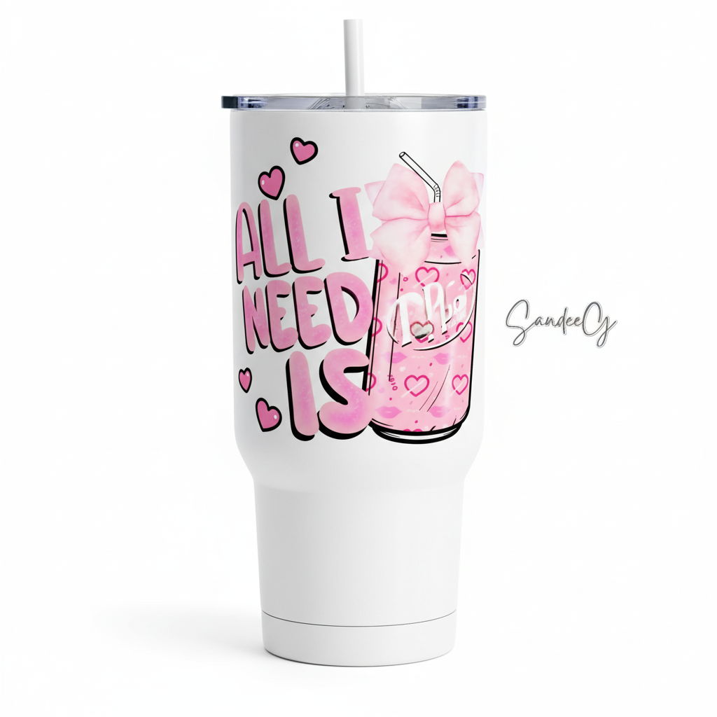 All I Need is Pep - UVDTF Decal for cups/hard surfaces sticker