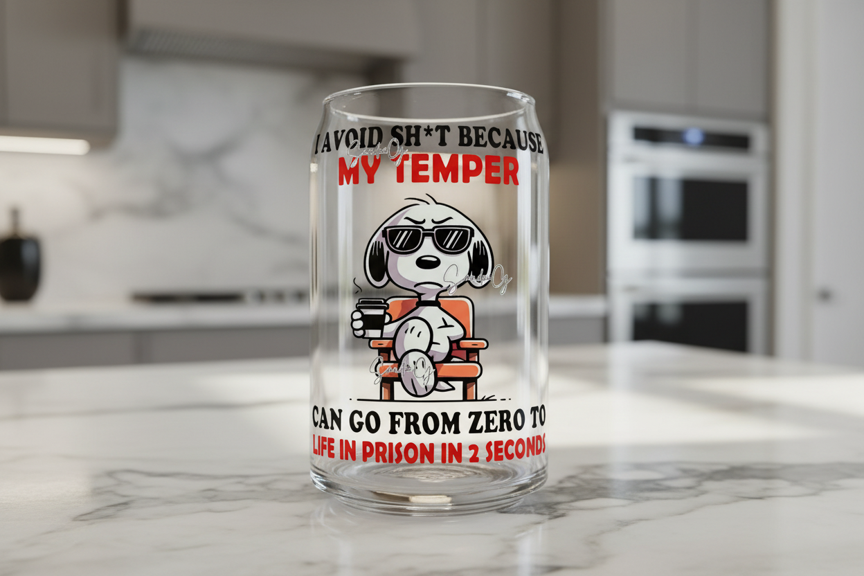 I Avoid Sh*t Because... - UVDTF decal for cups/hard surfaces sticker