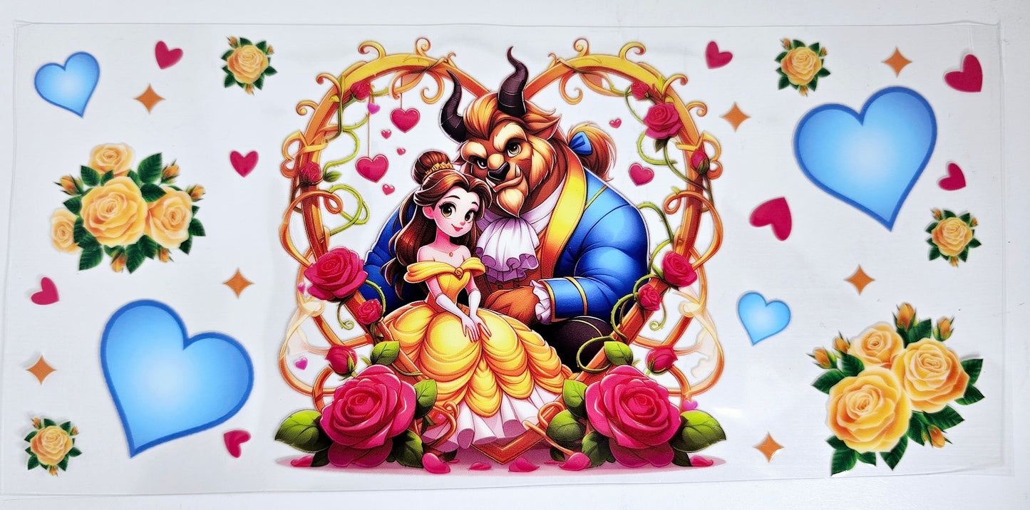 Beauty & the Beast Heart UVDTF wrap