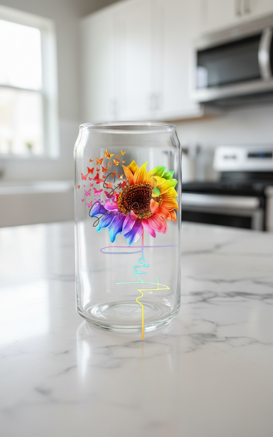 Faith Rainbow Sunflower - UVDTF Decal for cups/hard surfaces sticker