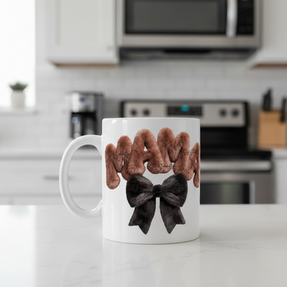 Mama Fluffy Bow - UVDTF Decal for cups/hard surfaces sticker