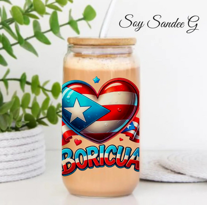 Boricua Heart - UVDTF Decal for cups/hard surfaces sticker