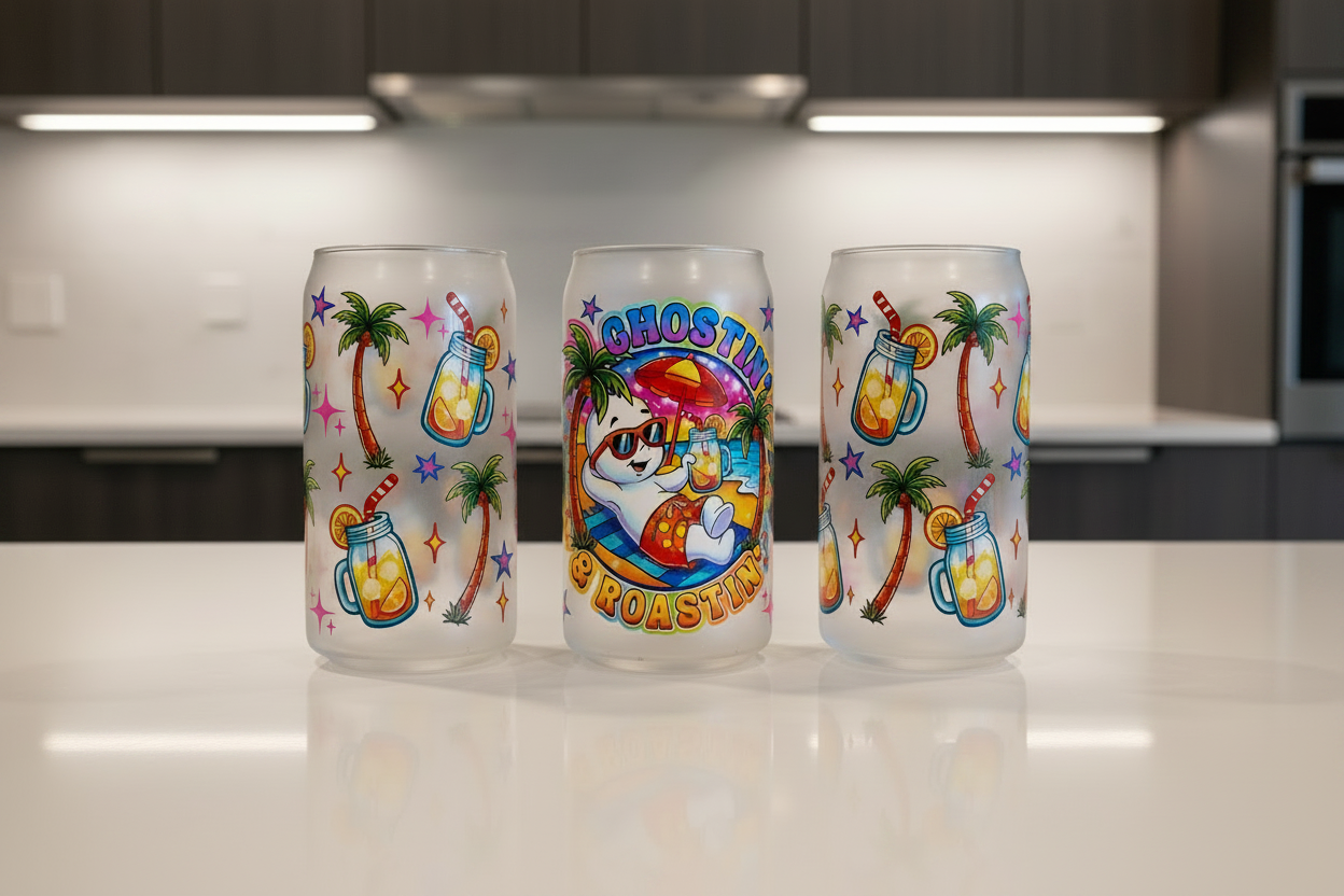 Ghostin" & Roastin' - UVDTF Wrap for cups/hard surfaces sticker