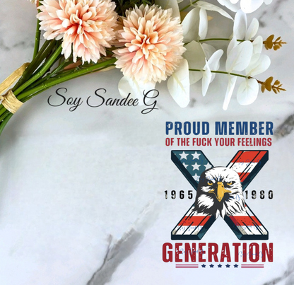 Patriotic GenX - UVDTF Decal for cups/hard surfaces sticker