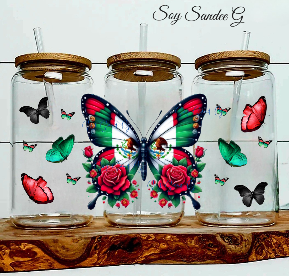 Mexican Butterflies - UVDTF Wrap for cups/hard surfaces