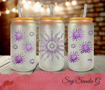 Lilac Suns - UVDTF Wrap for cups/ hard surfaces sticker