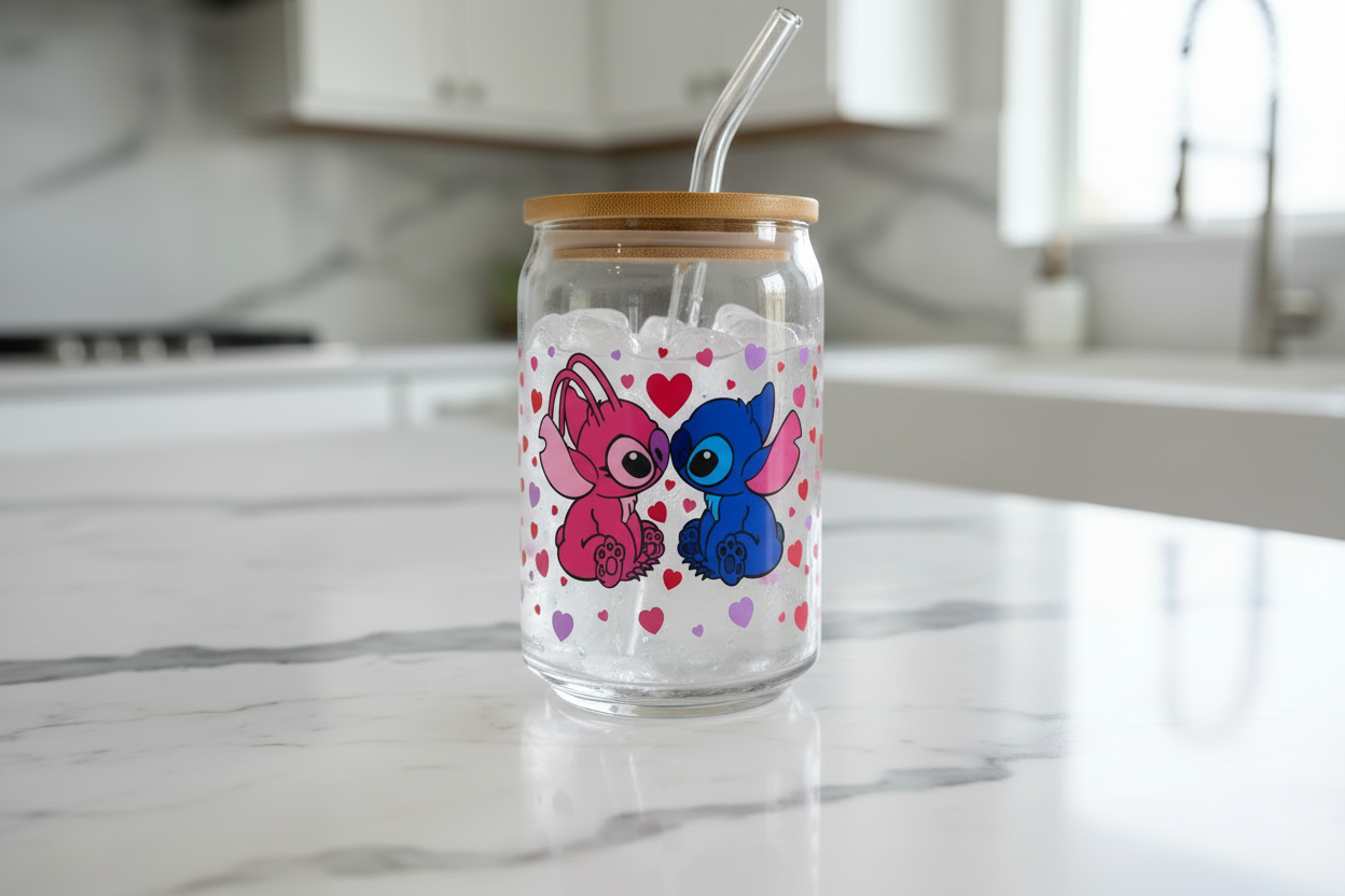 Envolturas UVDTF de Stitch Kisses