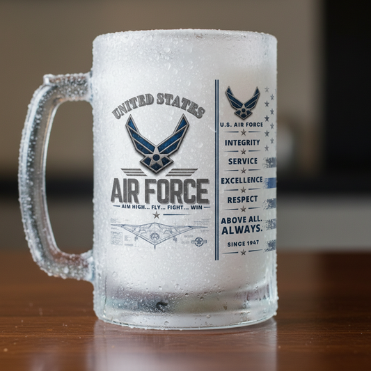 Air Force - UVDTF Wrap for cups/hard surfaces sticker
