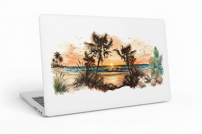 Golden Beach - UVDTF Wrap for cups/hard surfaces sticker