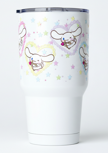 Cinnamon Roll Colored Hearts - UVDTF Wrap for cups/hard surfaces sticker