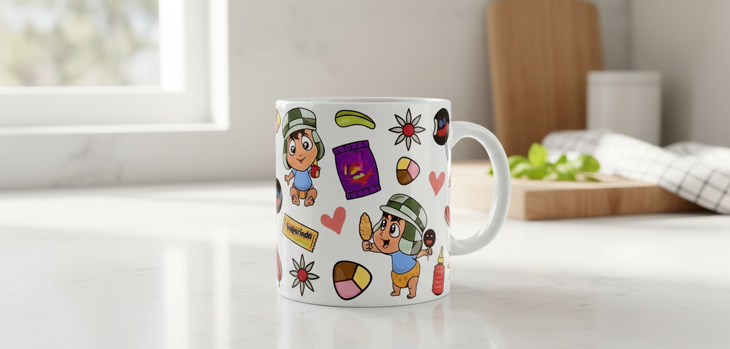 Chespirito Snacks - UVDTF Wrap for cups/hard surfaces sticker