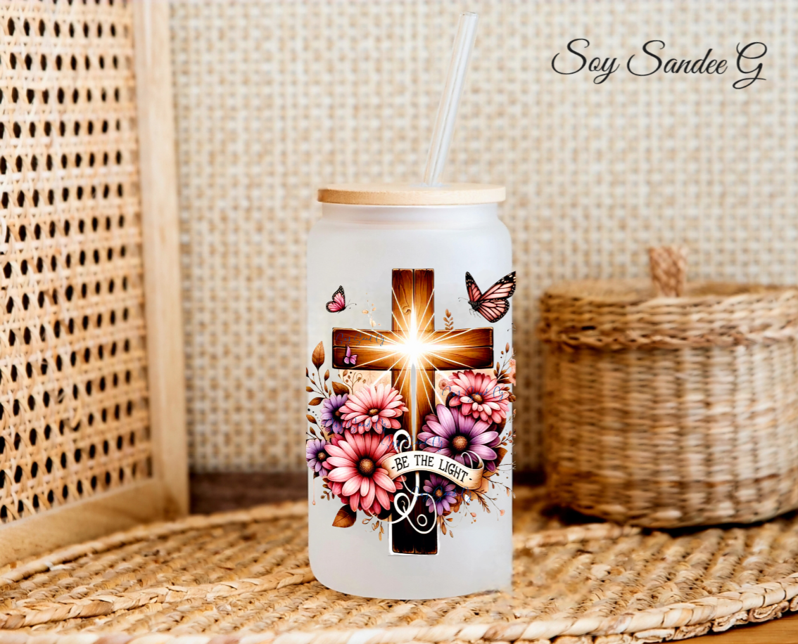 Be the Light Cross - UVDTF Decal for cups/hard surfaces sticker