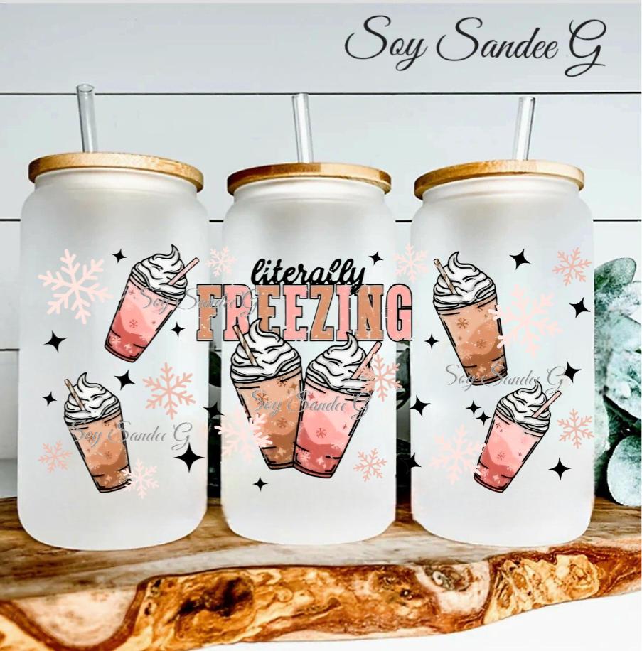 Literally Freezing - UVDTF Wrap for cups/hard surfaces sticker