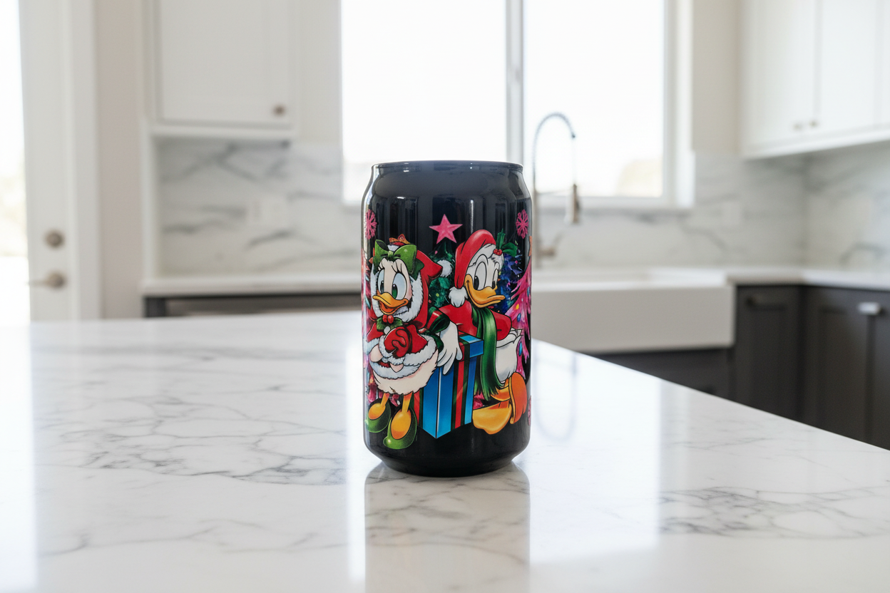 Daisy & Donald Christmas - UVDTF Wrap for cups/hard surfaces sticker