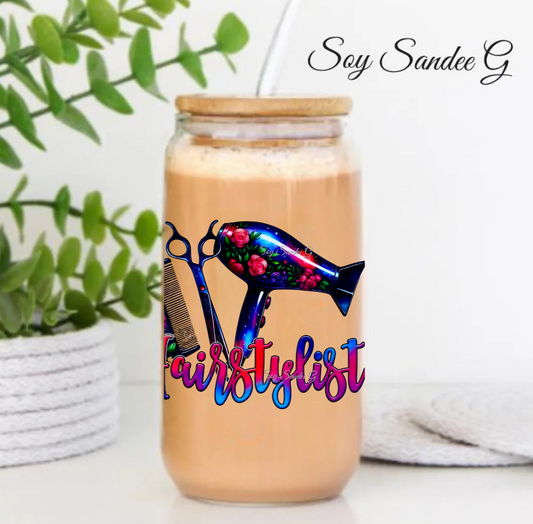 Calcomanía UVDTF de calavera colorida