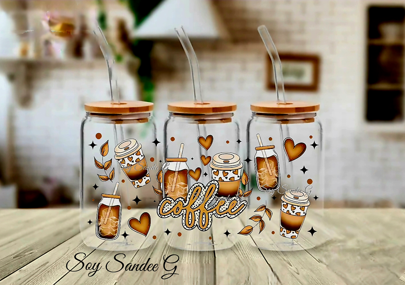 So Many Coffees - UVDTF Wrap for cups/hard surfaces sticker