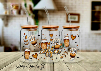 So Many Coffees - UVDTF Wrap for cups/hard surfaces sticker