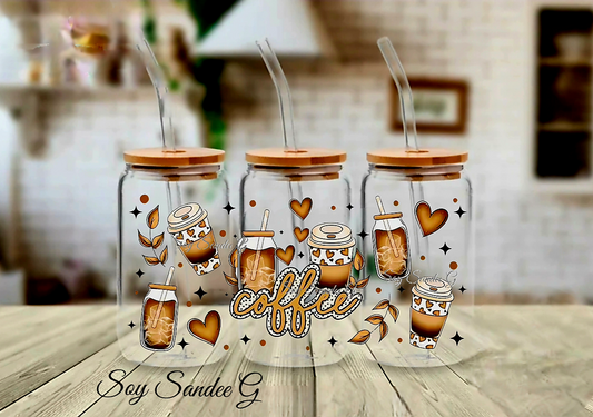 So Many Coffees - UVDTF Wrap for cups/hard surfaces sticker