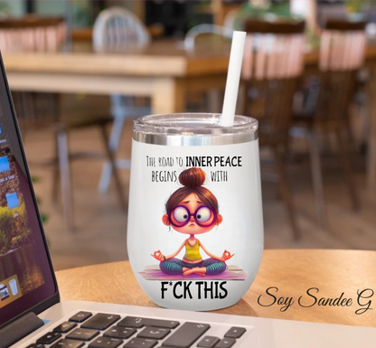 The Road to Inner Peace - UVDTF Decal for cups/hard surfaces sticker