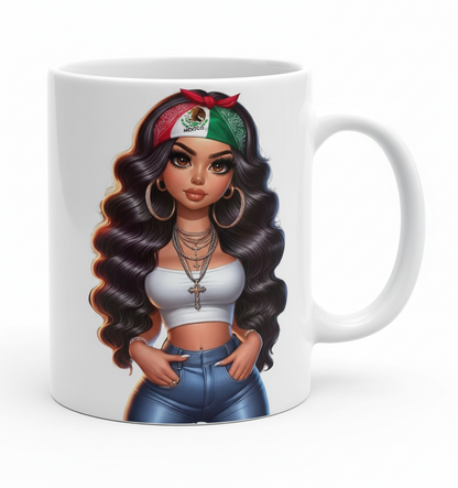 Sexy Mexican Latina #2 - UVDTF Decal for cups/hard surfaces sticker