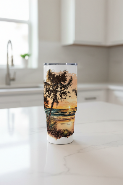 Golden Beach - UVDTF Wrap for cups/hard surfaces sticker