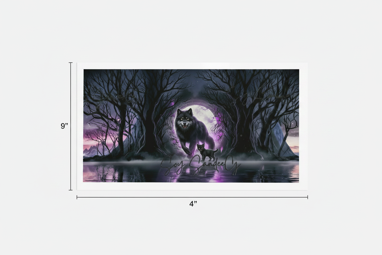 Purple Wolves - UVDTF Wrap for cups/hard surfaces sticker