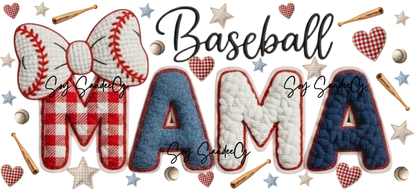 Baseball Mama - UVDTF Wrap for cups/hard surfaces sticker