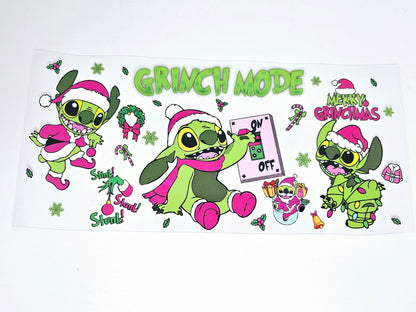 Grinch Stitch Mode On - UVDTF Wrap