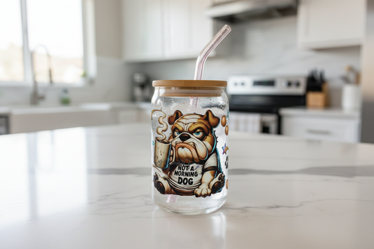 Not A Morning Dog - UVDTF Wrap for cups/hard surfaces sticker