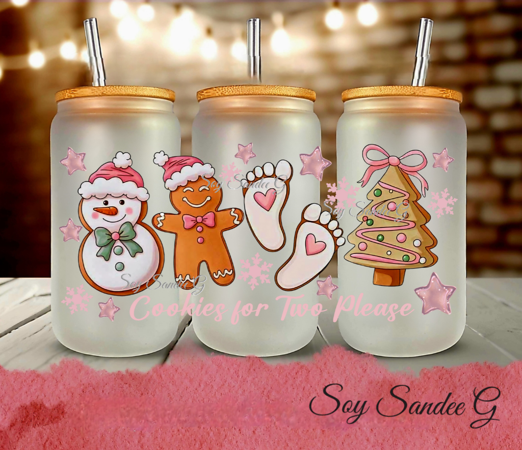 Cookies for Two Please (Pink) - UVDTF Wrap for cups/hard surfaces sticker