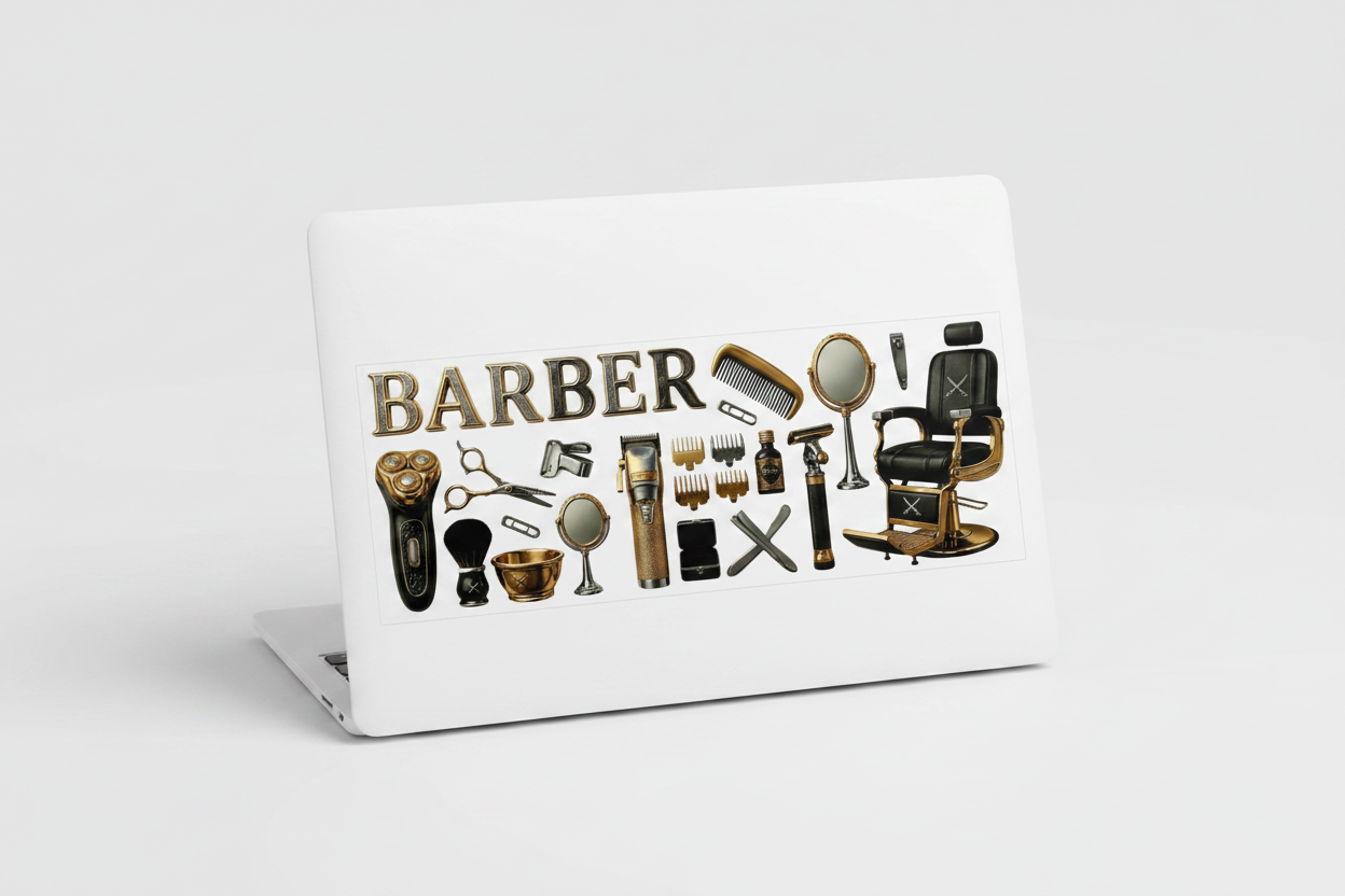 Barber - UVDTF Decal for cups/hard surfaces sticker