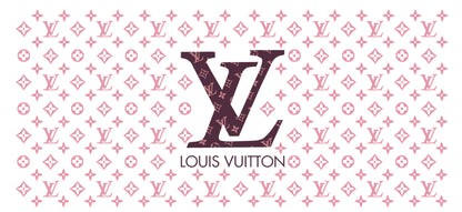 Louis Vuitton Pink - UVDTF Wrap for cups/hard surfaces sticker