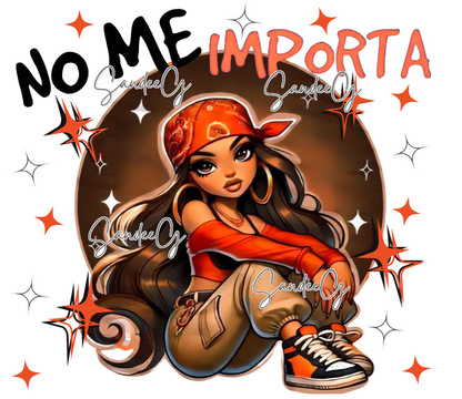 No Me Importa (I Don't Care)- UVDTF Decal for cups/hard surfaces sticker