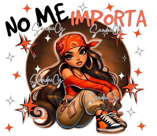 No Me Importa - UVDTF Decal for cups/hard surfaces sticker