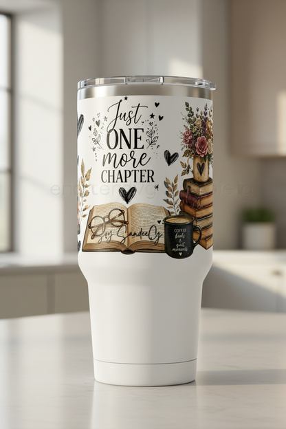 Just One More Chapter - UVDTF wrap for cups/hard surfaces sticker