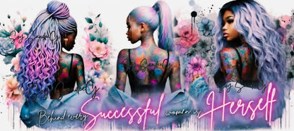 Successful Herself - UVDTF Wrap for cups/hard surfaces sticker