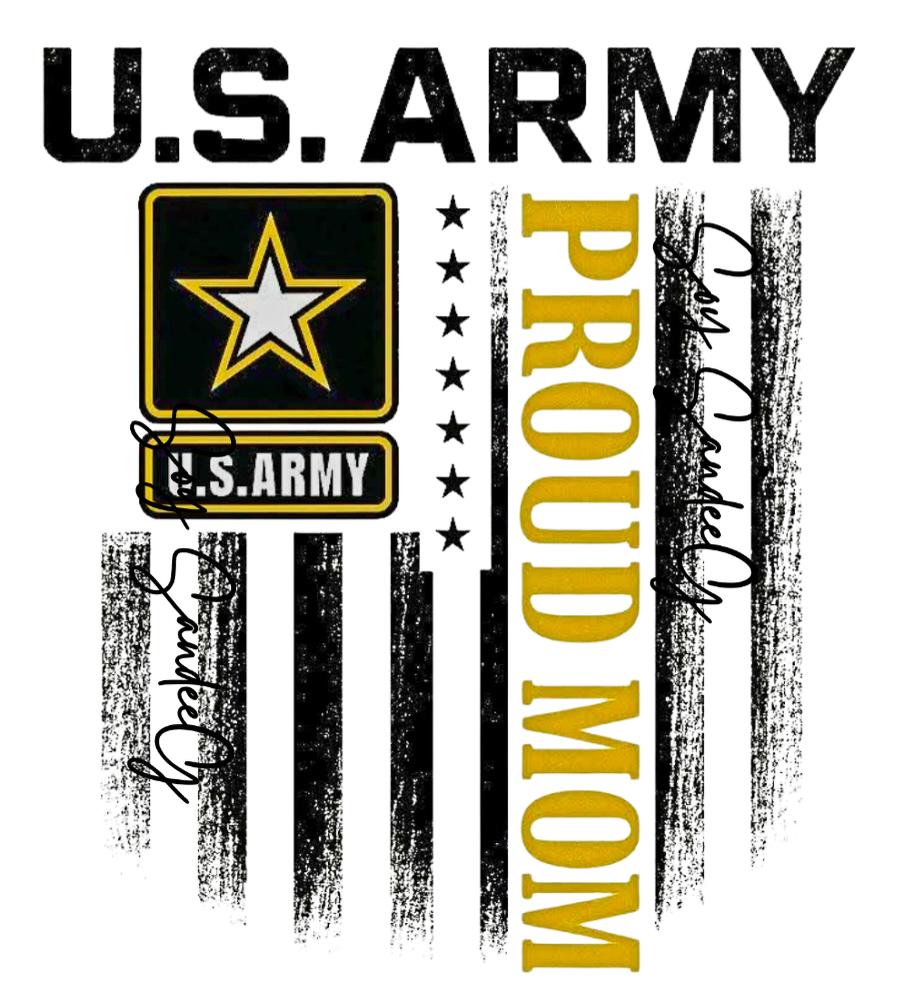 U.S. Army Proud Mom - UVDTF Decal for cups/hard surfaces sticker