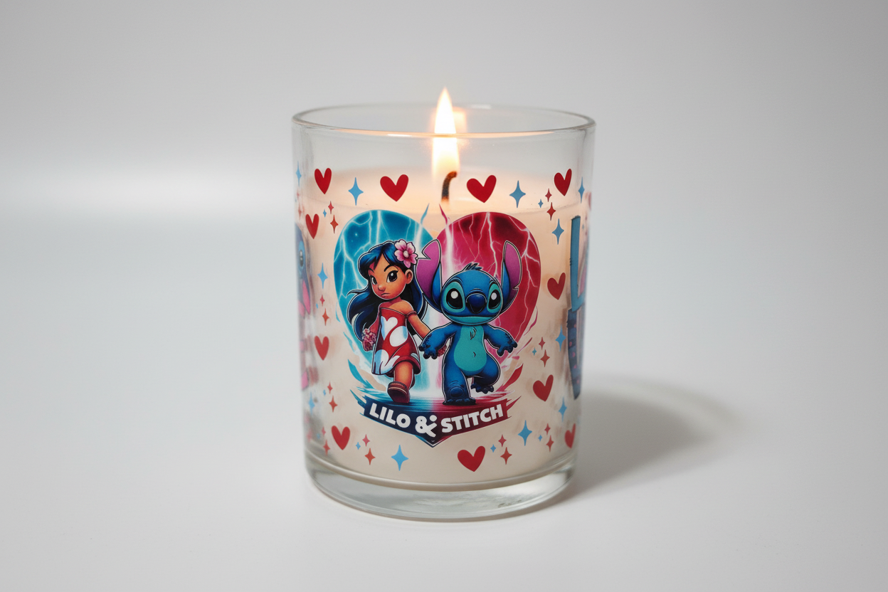 Lilo & Stich Love - UVDTF Wrap for cups/hard surfaces sticker